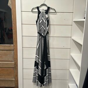 Black/white maxi dress. White House black market, NWT.